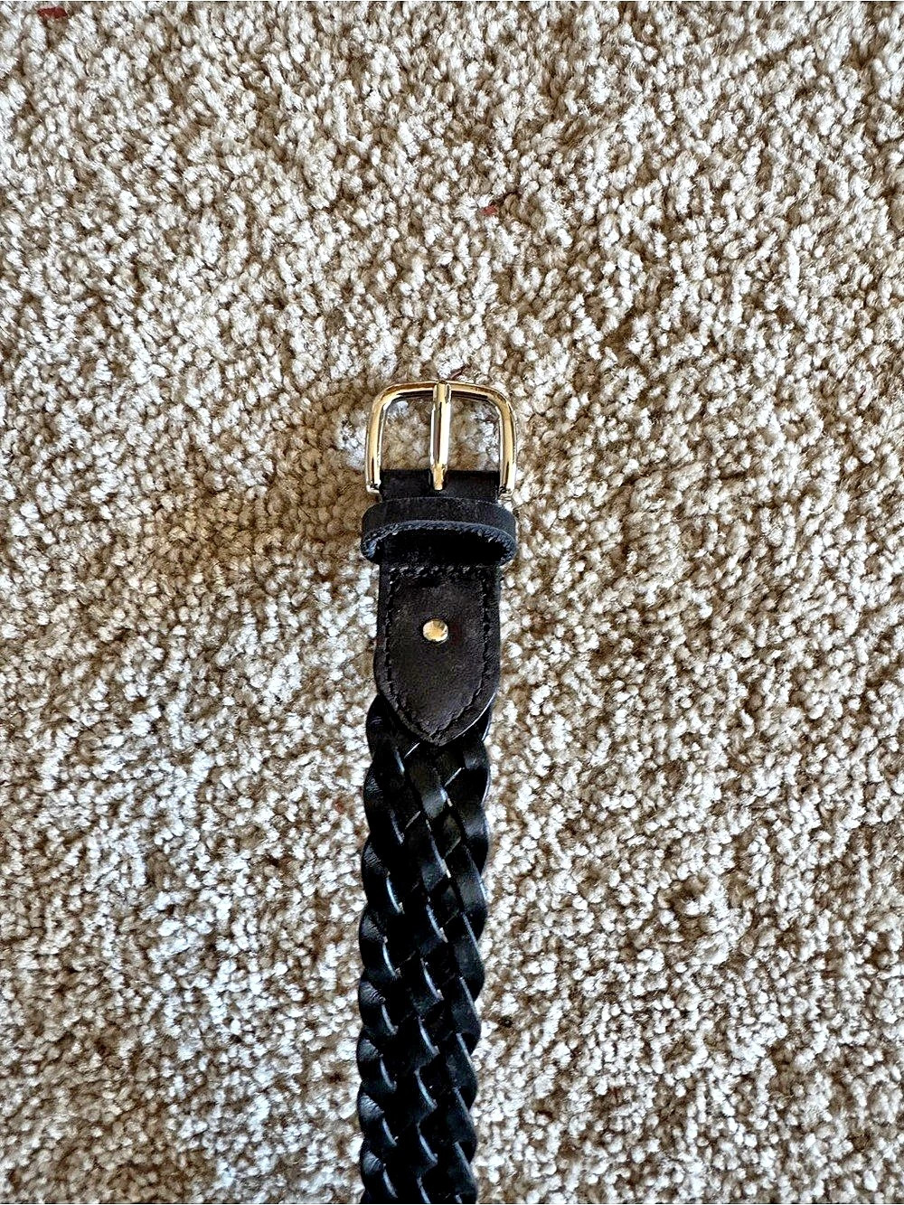 Black Woven Belt